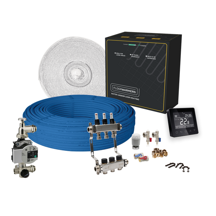 Floorwarmers Multi Room Water Underfloor Heating Kit
