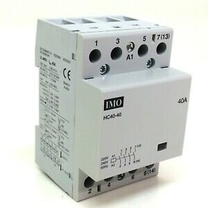 IMO N/O 40A 230V Four Pole Contactor & Suppressor