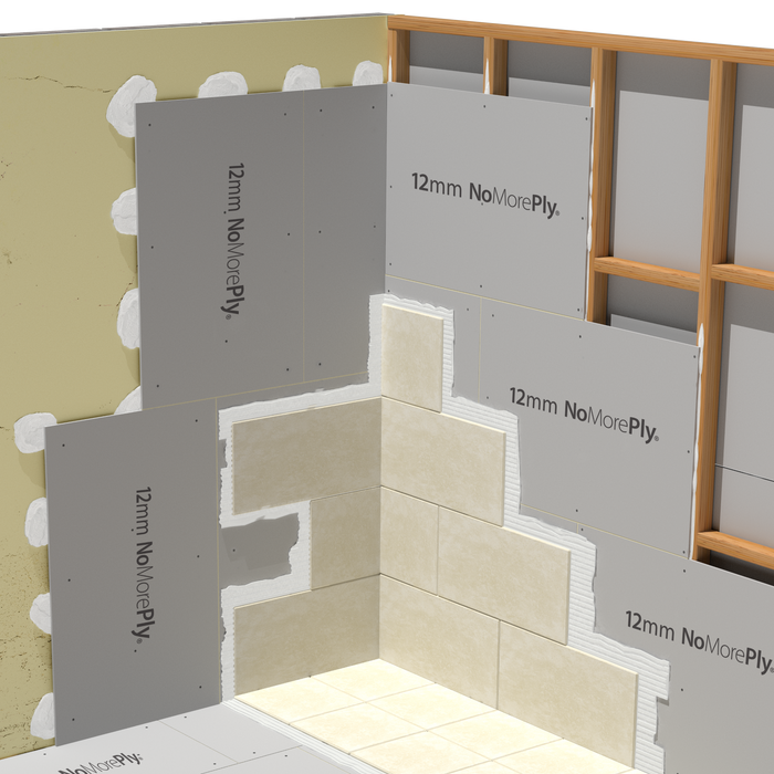 NoMorePly 12mm Tile Backer Board