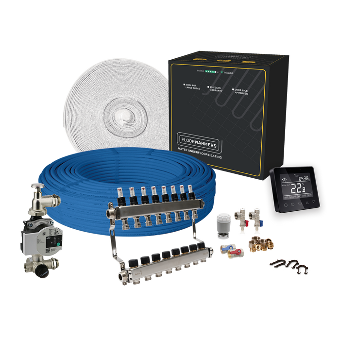 Floorwarmers Multi Room Water Underfloor Heating Kit