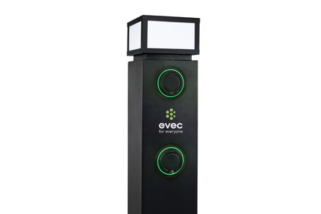 Evec Pedestal EV Charger 1 x 7.4kW Single Socket (ESP01)