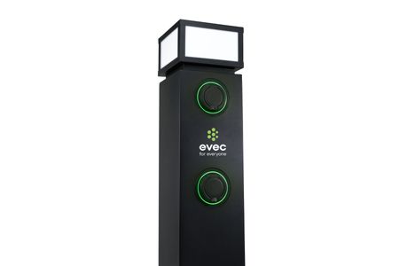 Evec Pedestal EV Charger 1 x 22kW Single Socket (ESP02)