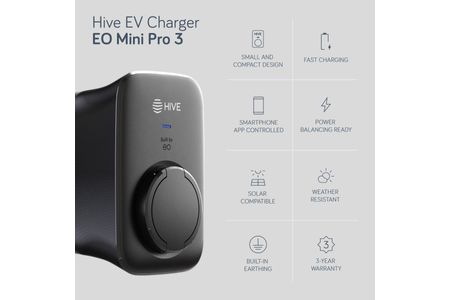 Hive Electric Vehicle Charger Mini Pro 3 Untethered