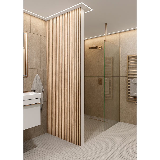 ProWarm™ Waterproof Slatted Wood Wall Panel (Pack of 3) - 2400mm x 170mm x 19mm