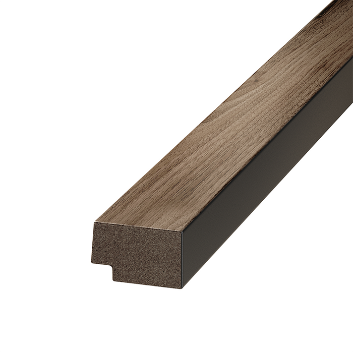 ProWarm™ Slatted Wood Wall Panel End Cap (Grooved)