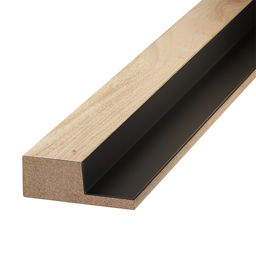 ProWarm™ Slatted Wood Wall Panel End Cap (Tongued)