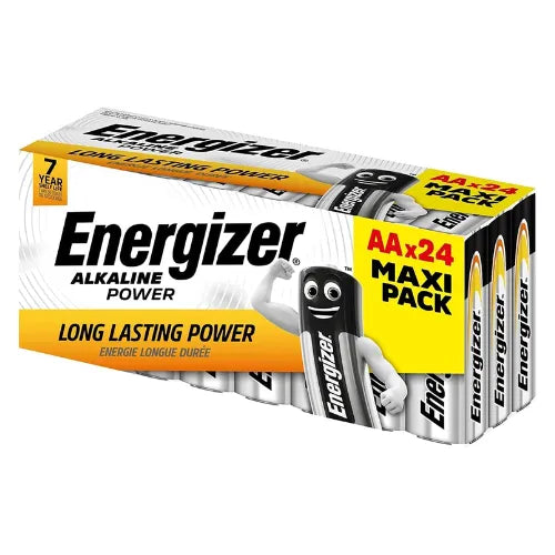 Energizer AA Batteries, Alkaline Power Double A Batteries, 24 Pack