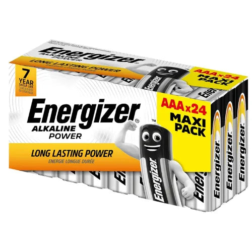 Energizer AAA Batteries, Alkaline Power Double A Batteries, 24 Pack